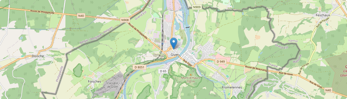 Givet - Carte