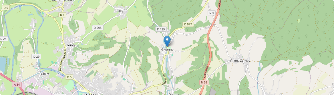 Givonne - Carte