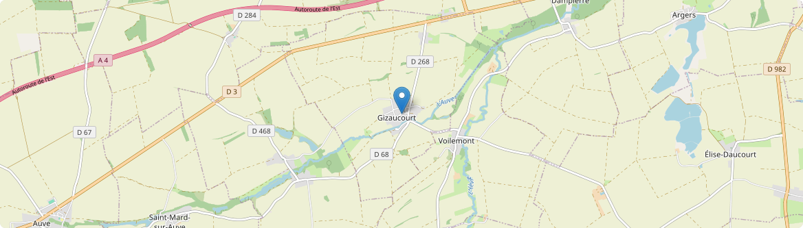 Gizaucourt - Carte