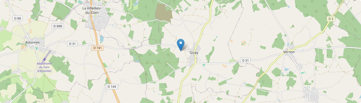 Gizay - Carte