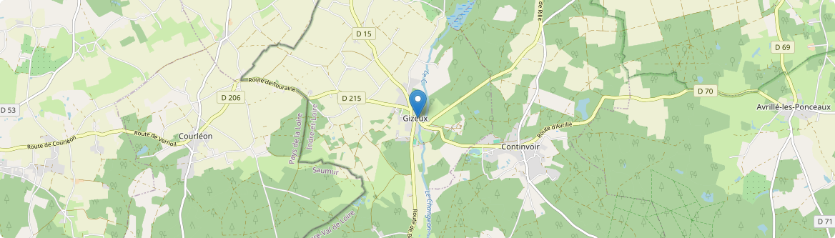 Gizeux - Carte