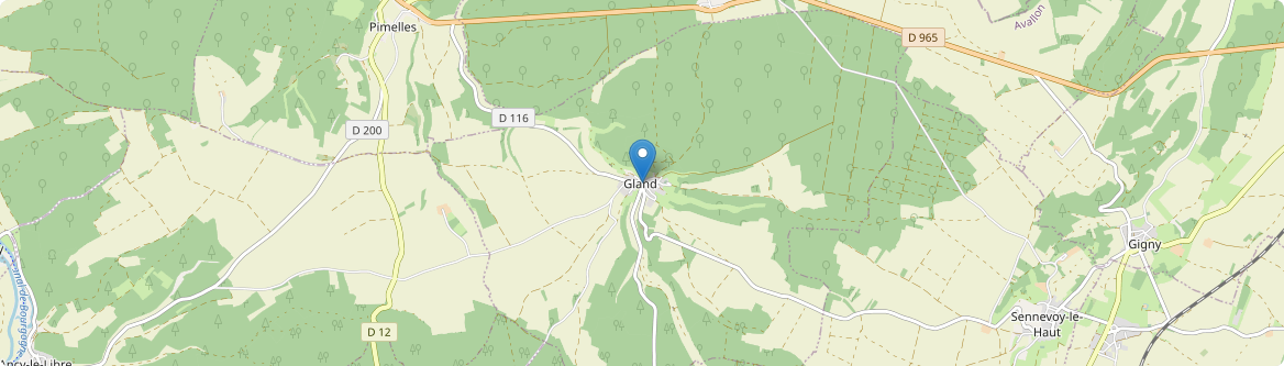 Gland - Carte