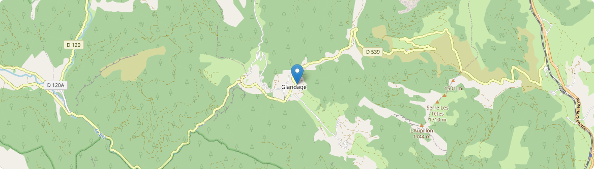 Glandage - Carte
