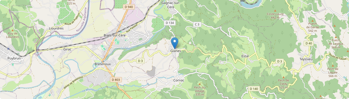 Glanes - Carte