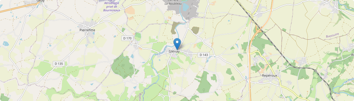 Glénay - Carte