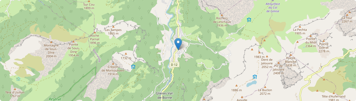 Glières-Val-de-Borne - Carte