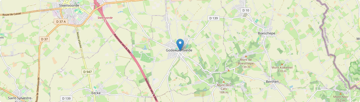 Godewaersvelde - Carte