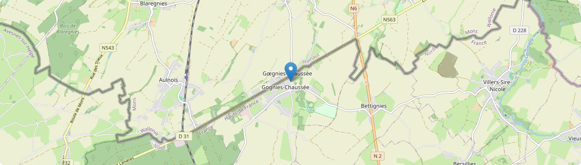 Gognies-Chaussée - Carte