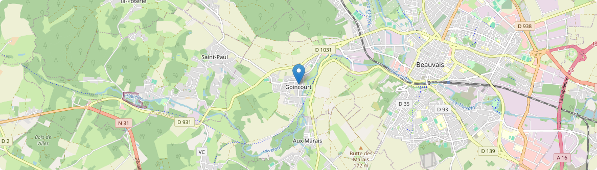 Goincourt - Carte