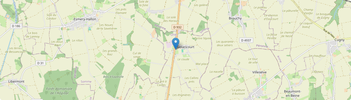 Golancourt - Carte