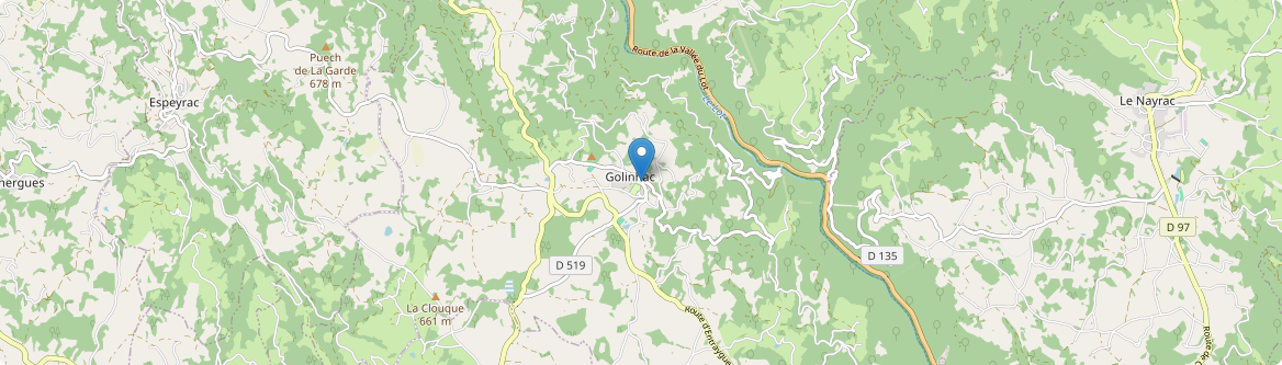 Golinhac - Carte