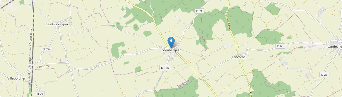 Gombergean - Carte