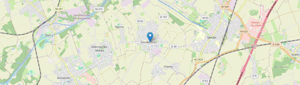 Gondecourt - Carte