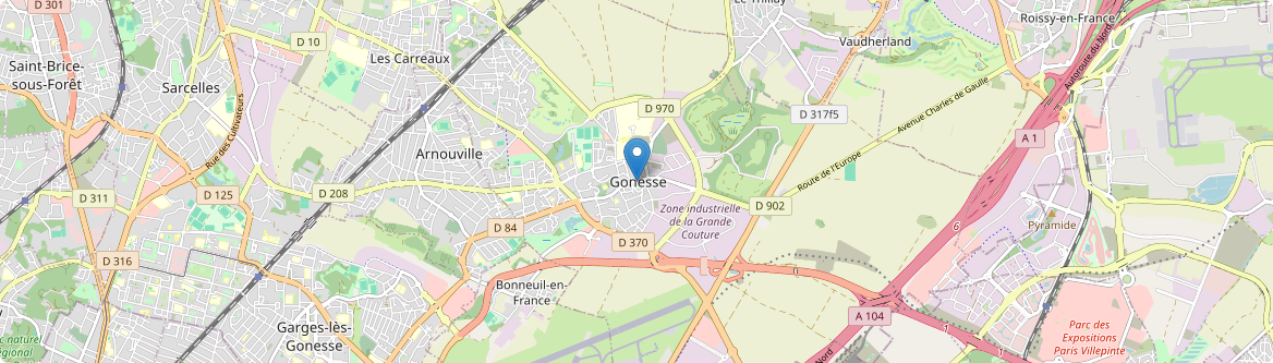 Gonesse - Carte
