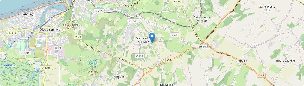 Gonneville-sur-Mer - Carte