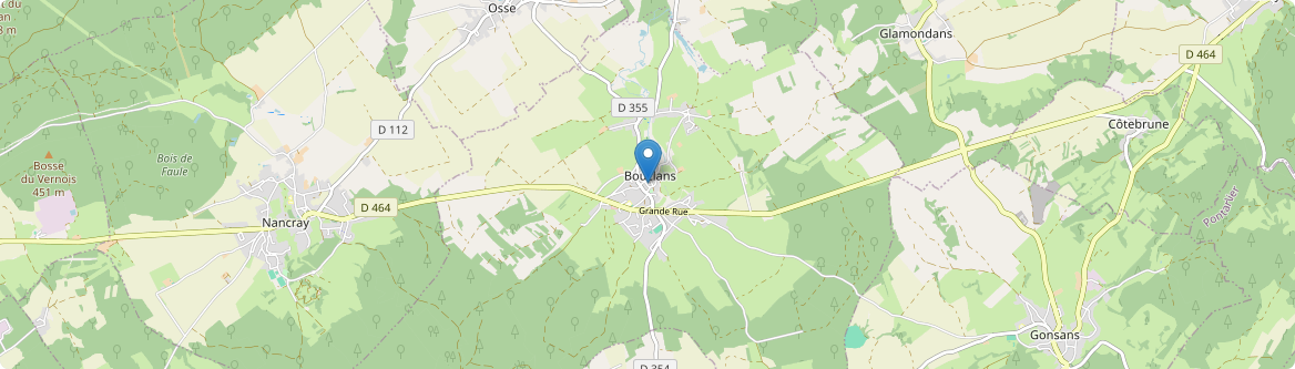 Gonsans - Carte