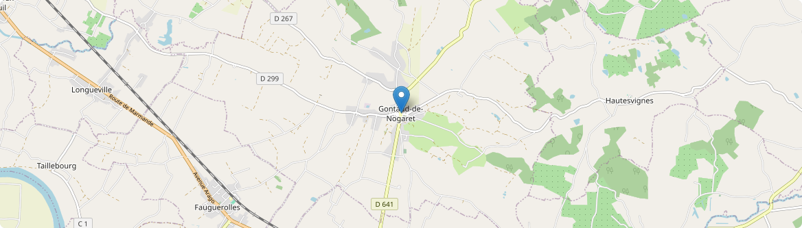 Gontaud-de-Nogaret - Carte