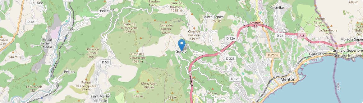 Gorbio - Carte