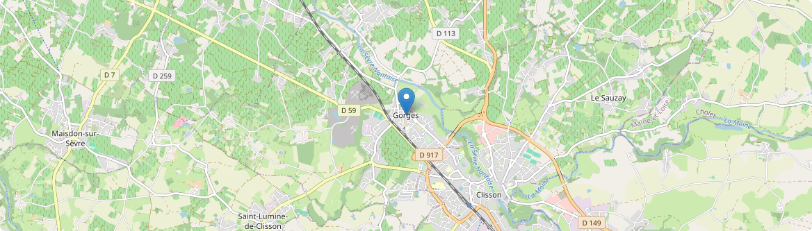 Gorges - Carte