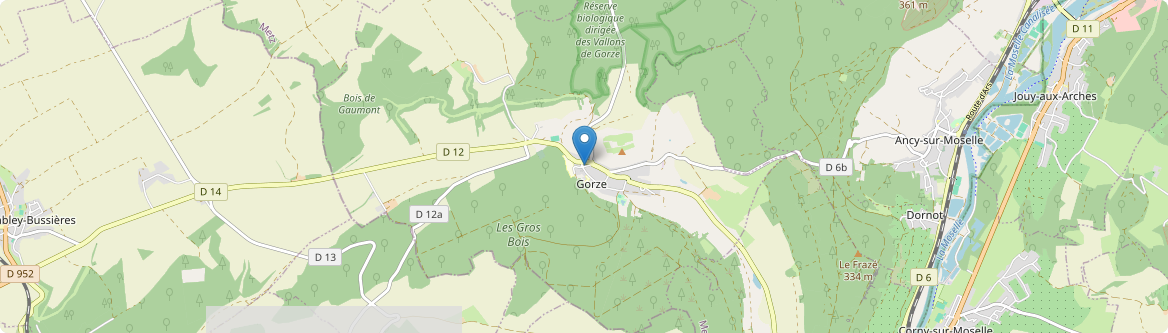 Gorze - Carte