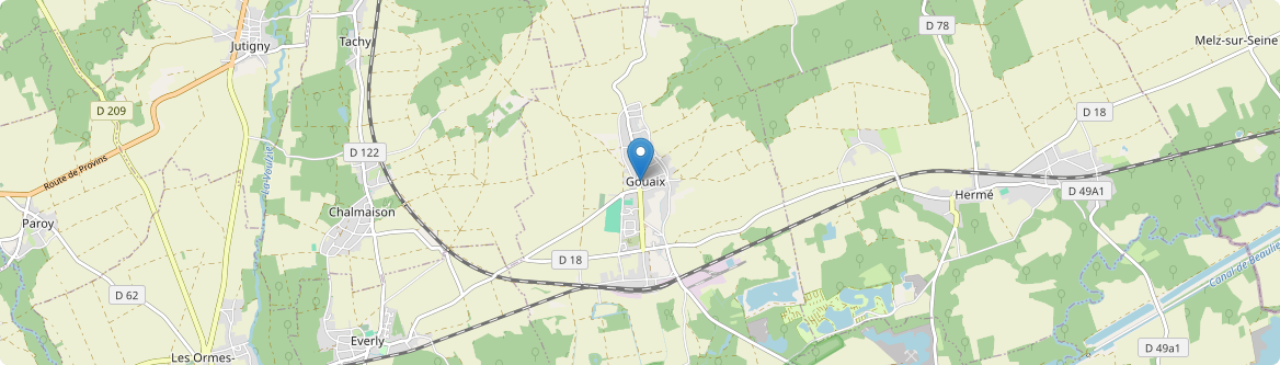 Gouaix - Carte