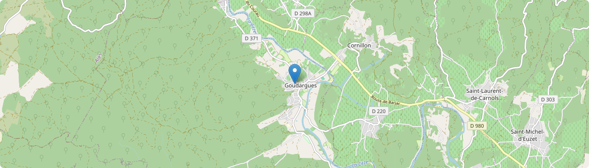 Goudargues - Carte