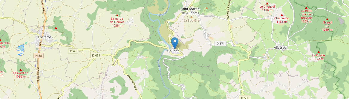 Goudet - Carte