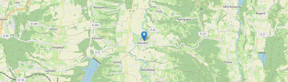 Goudon - Carte