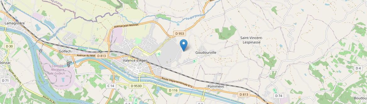 Goudourville - Carte