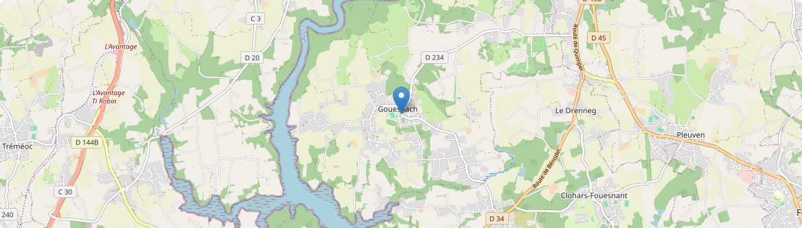 Gouesnach - Carte