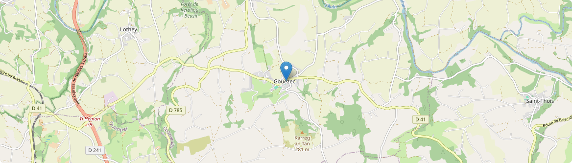 Gouézec - Carte