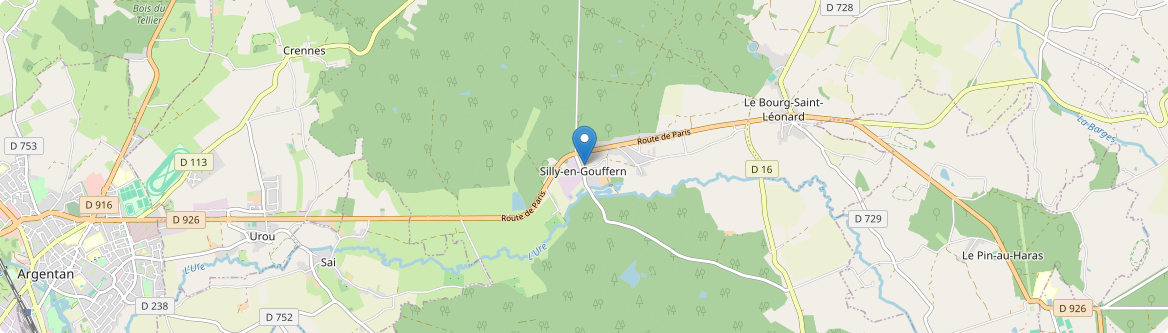 Gouffern en Auge - Carte