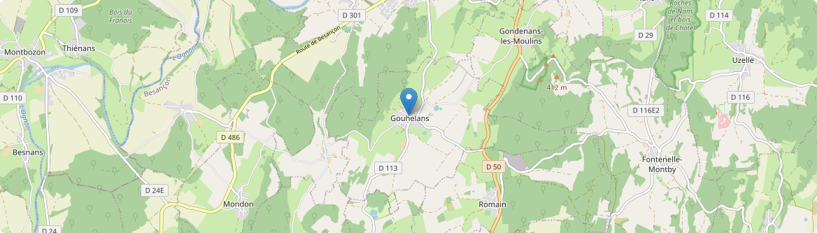 Gouhelans - Carte