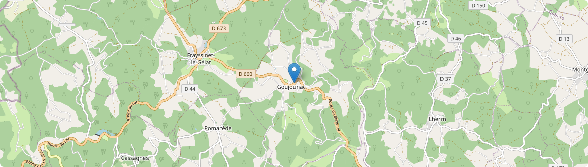 Goujounac - Carte