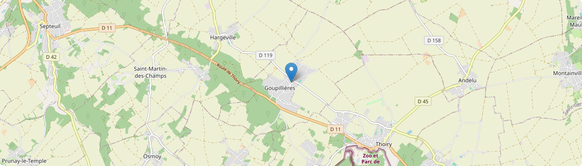 Goupillières - Carte