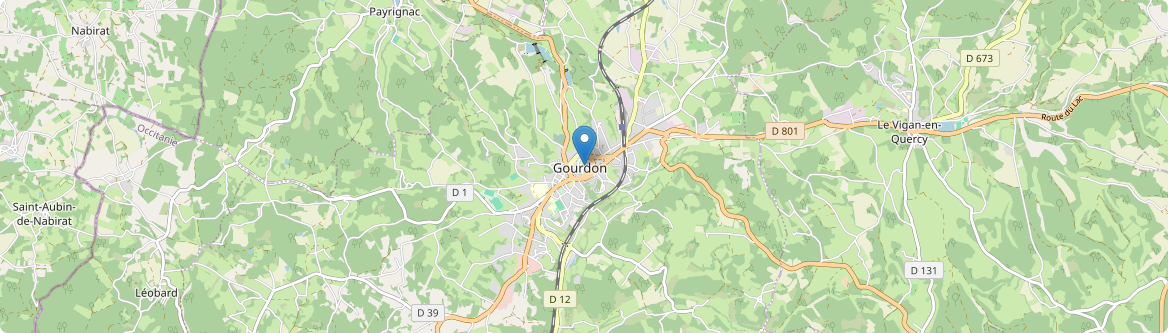 Gourdon - Carte