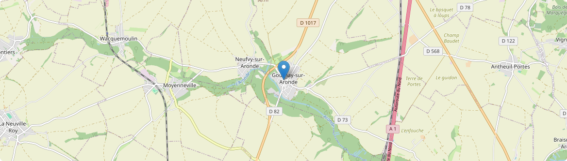 Gournay-sur-Aronde - Carte
