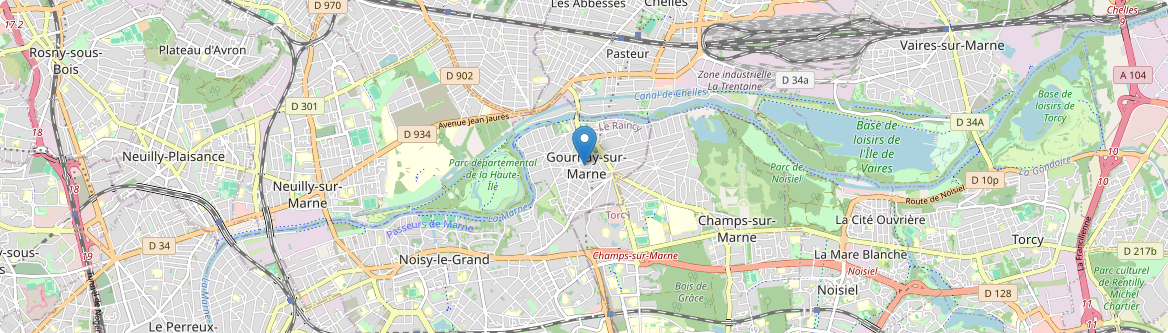 Gournay-sur-Marne - Carte