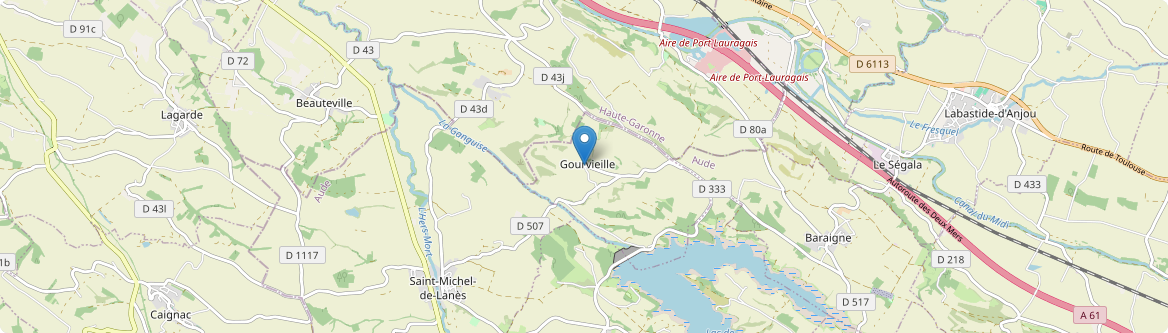 Gourvieille - Carte