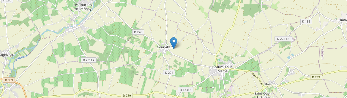 Gourvillette - Carte