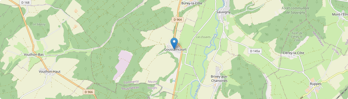 Goussaincourt - Carte
