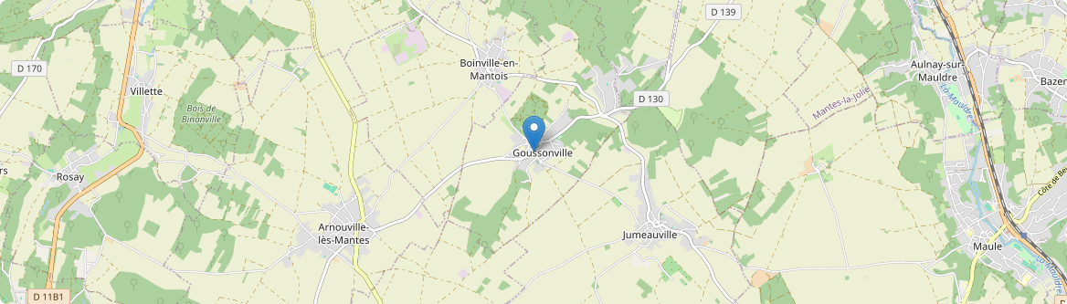 Goussonville - Carte