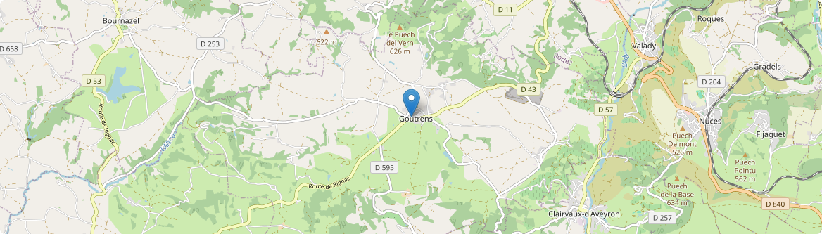 Goutrens - Carte