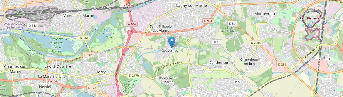 Gouvernes - Carte