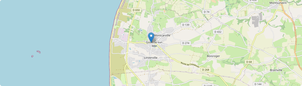 Gouville-sur-Mer - Carte