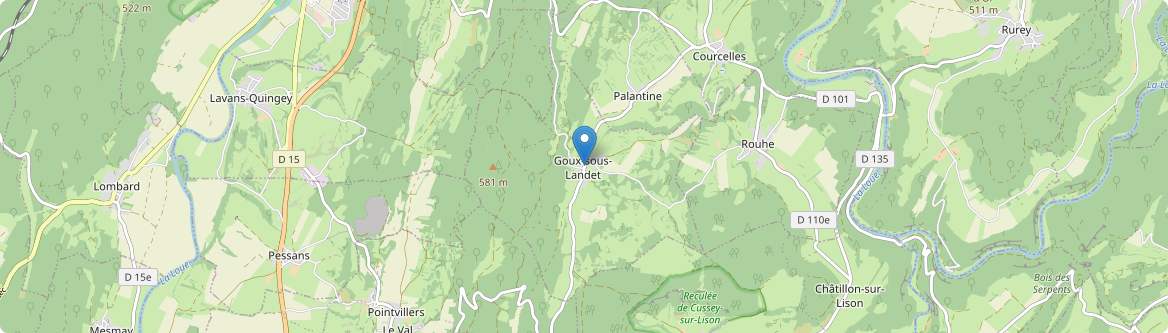 Goux-sous-Landet - Carte