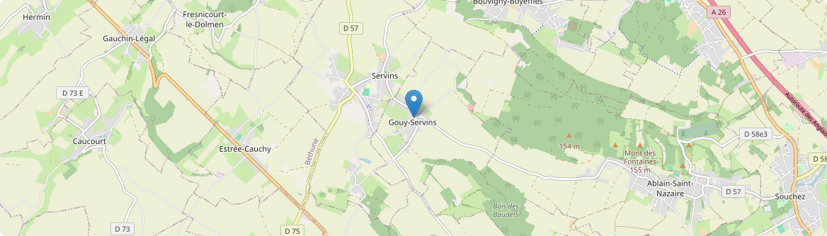 Gouy-Servins - Carte