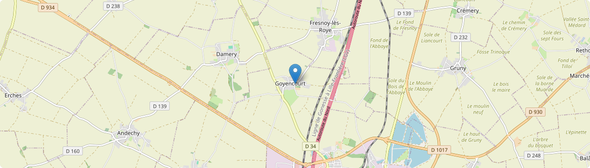 Goyencourt - Carte