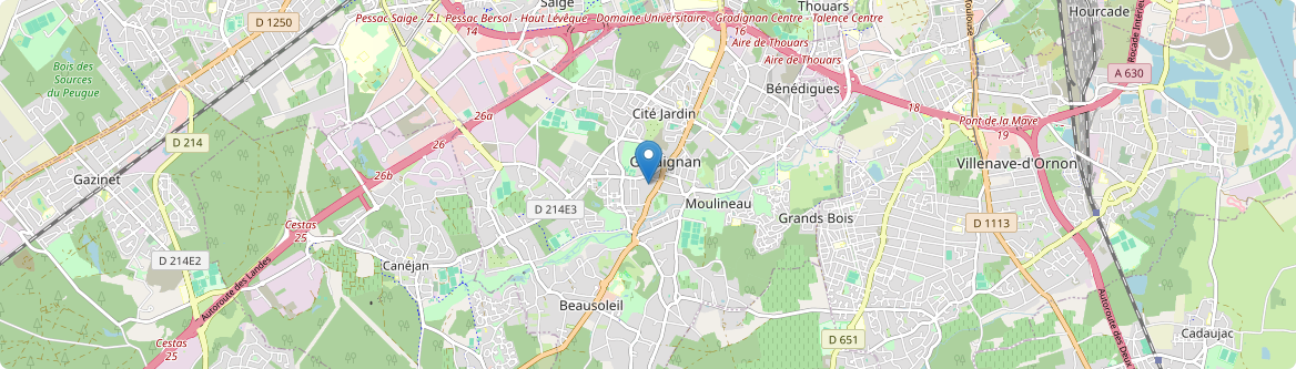 Gradignan - Carte