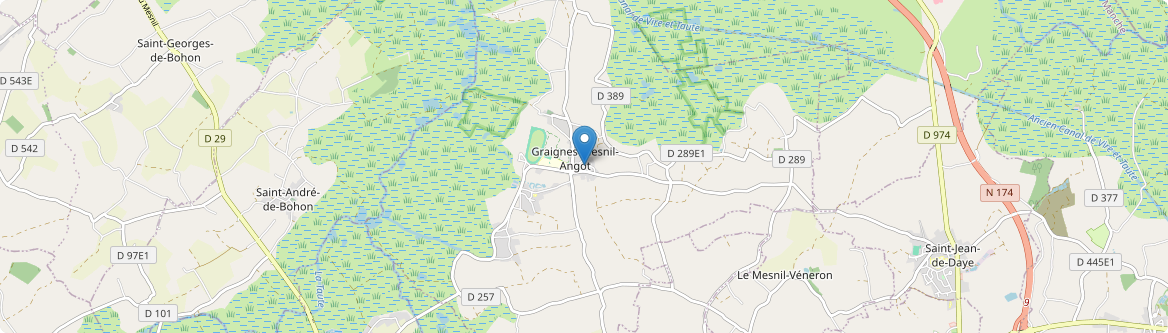 Graignes-Mesnil-Angot - Carte